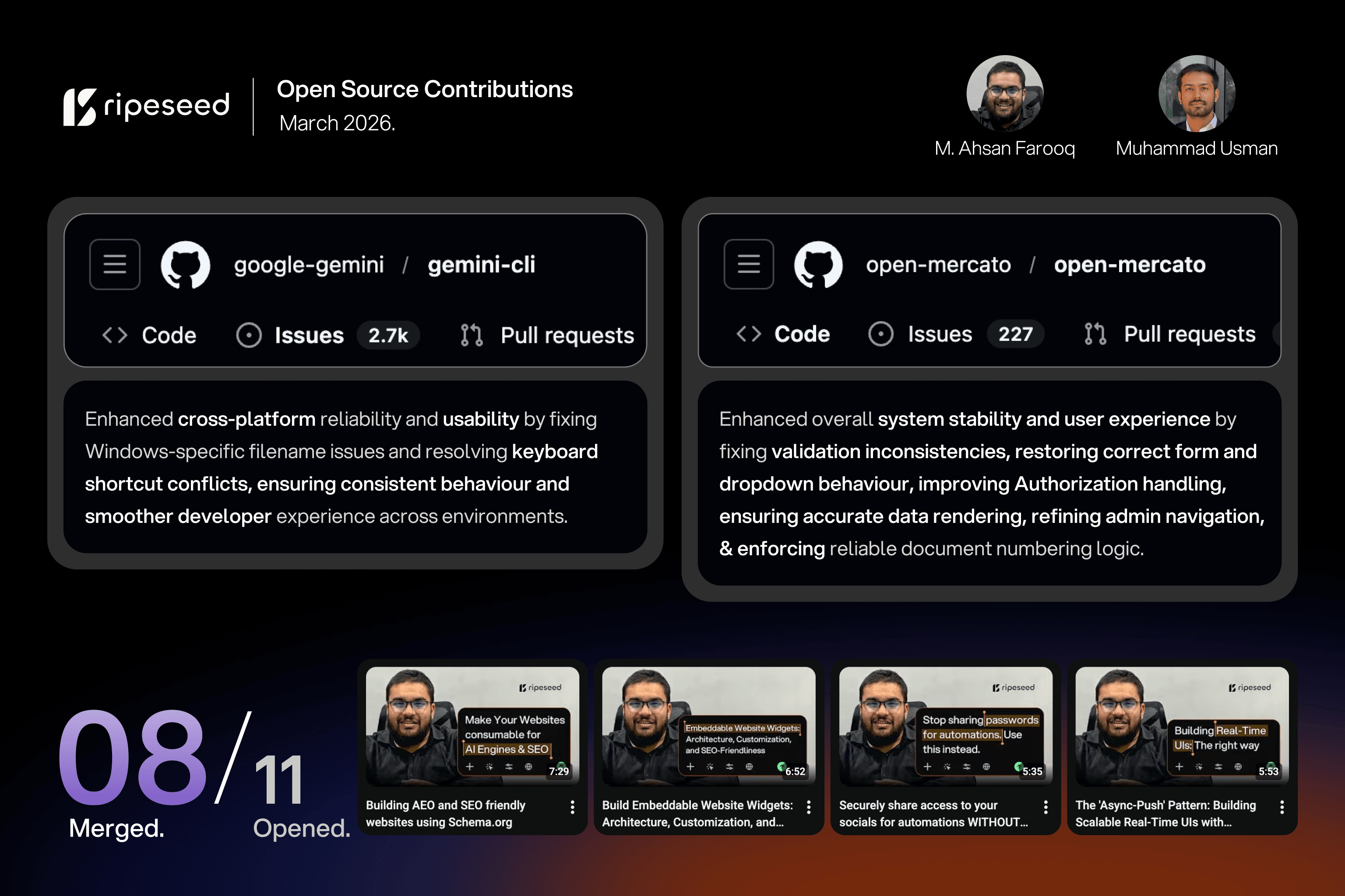 March 2026 Update: Thoughts on state of AI, more Open Source-ing & more videos